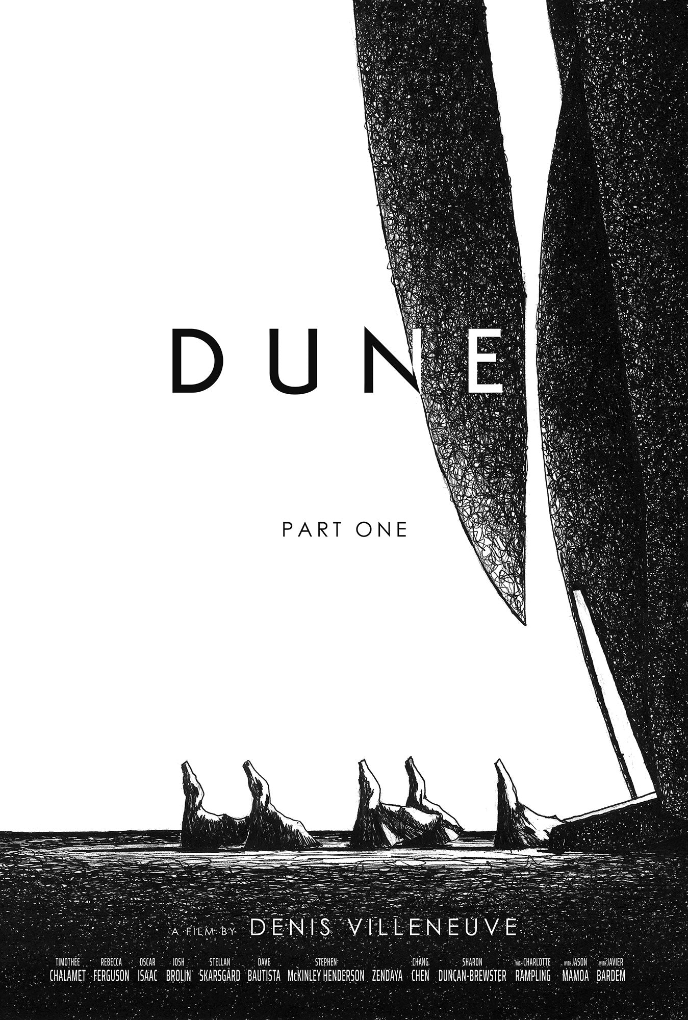 Dune Part One - 2021 Alternative Movie Poster Physical Print