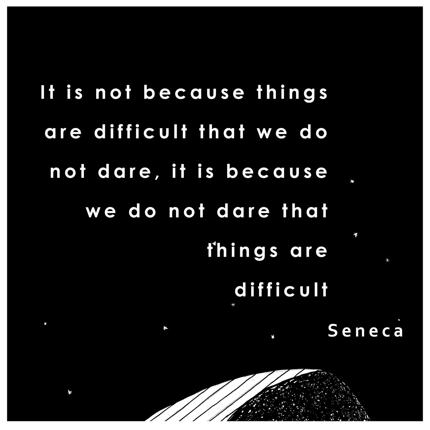 Seneca Quote Poster - Lucius Annaeus Seneca the Younger - Roman Philosopher