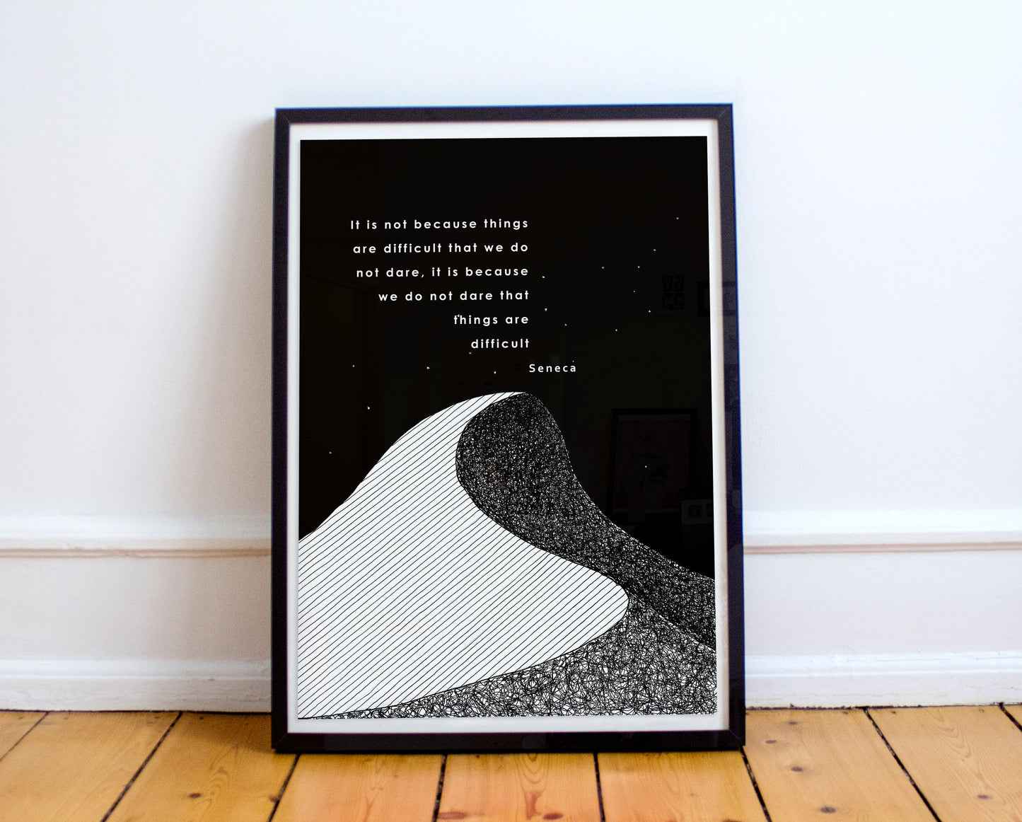Seneca Quote Poster - Lucius Annaeus Seneca the Younger - Roman Philosopher