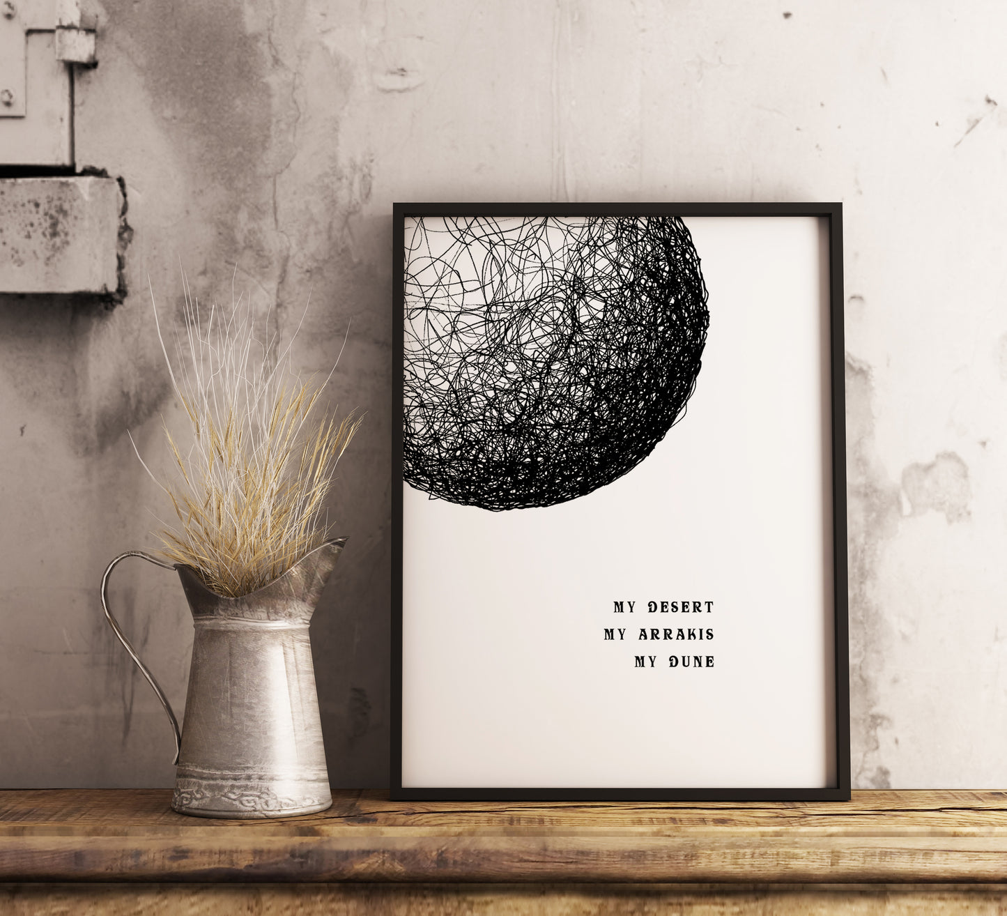 My Desert My Arrakis My Dune - Minimalist Dune Poster