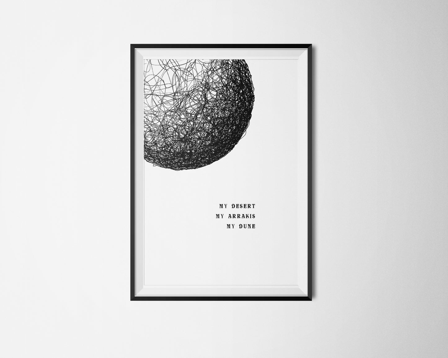 My Desert My Arrakis My Dune - Minimalist Dune Poster