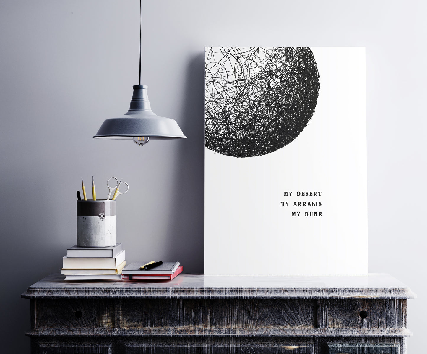 My Desert My Arrakis My Dune - Minimalist Dune Poster