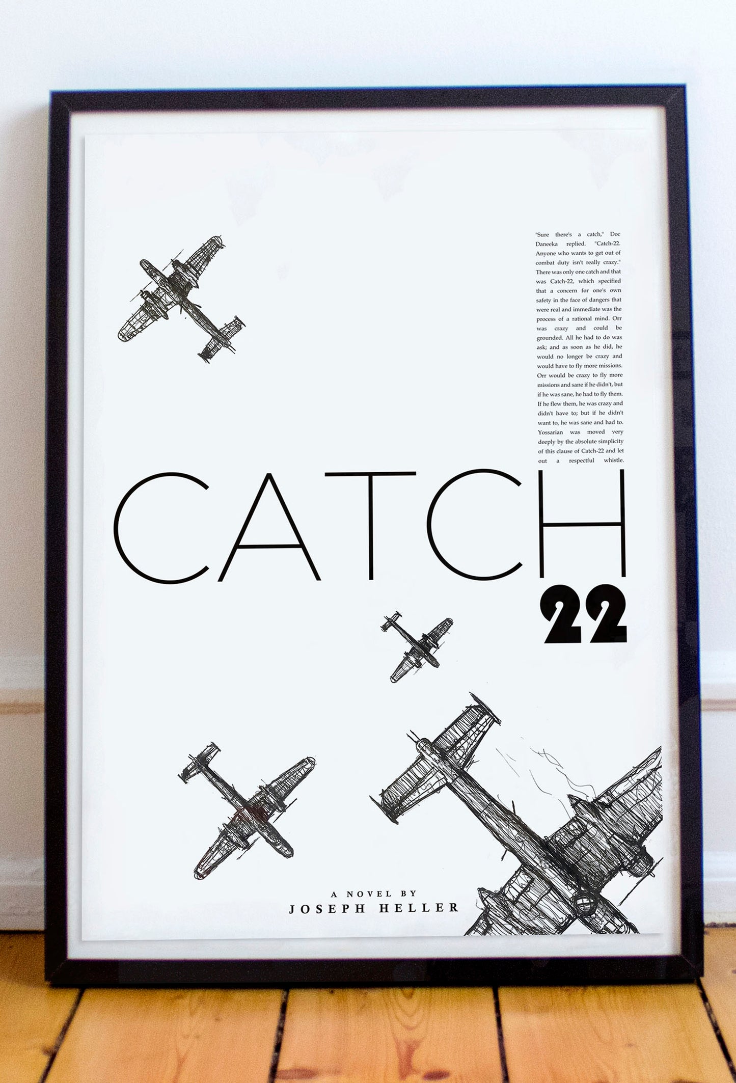 Catch 22 Joseph Heller - Book - Minimalist Movie Poster