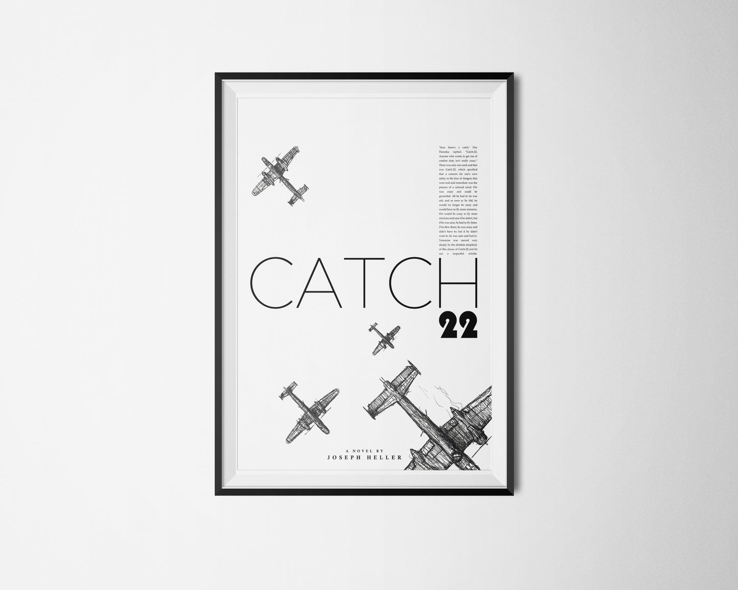 Catch 22 Joseph Heller - Book - Minimalist Movie Poster