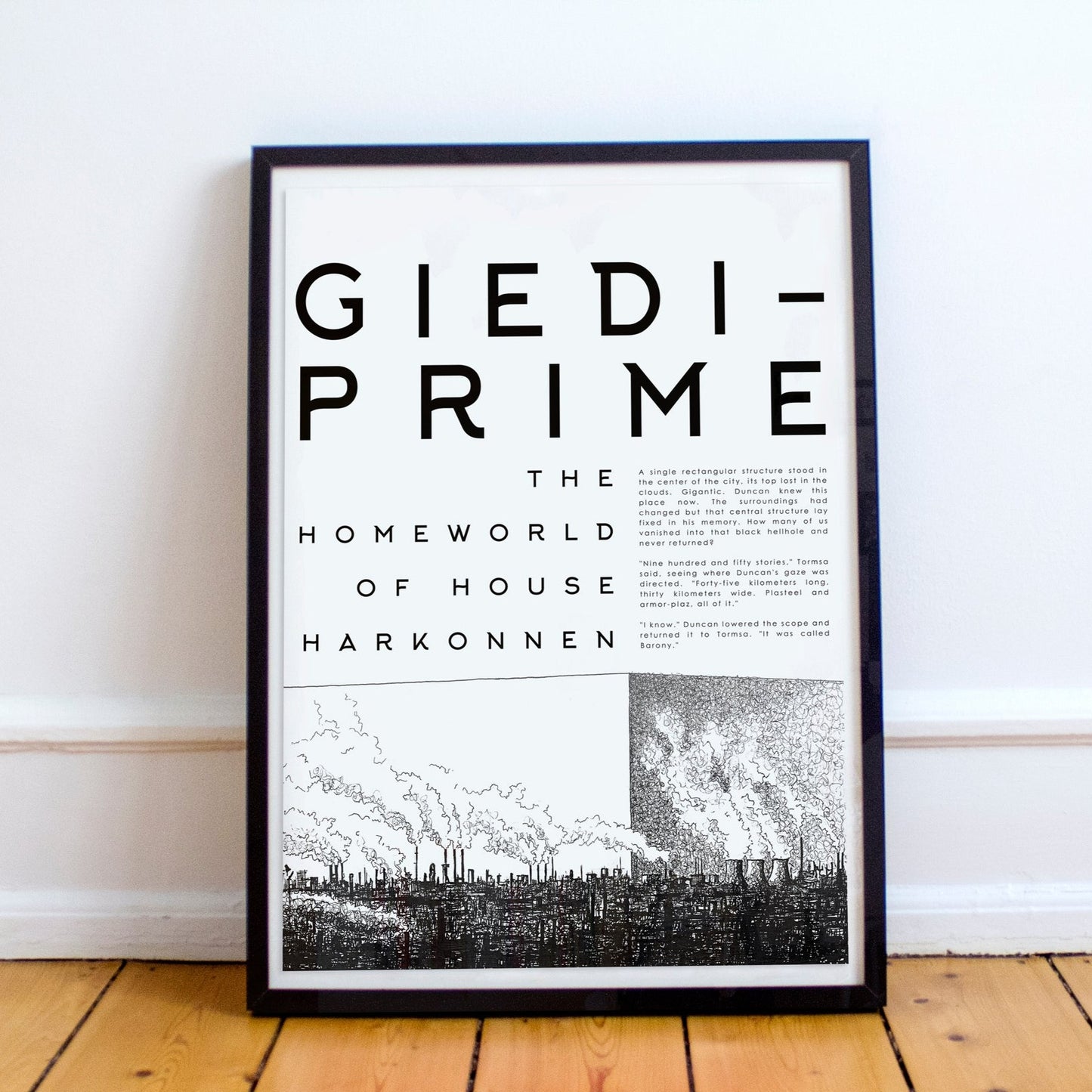 GIEDI-PRIME - House Harkonnen - Dune Poster - Dune by Frank Herbert