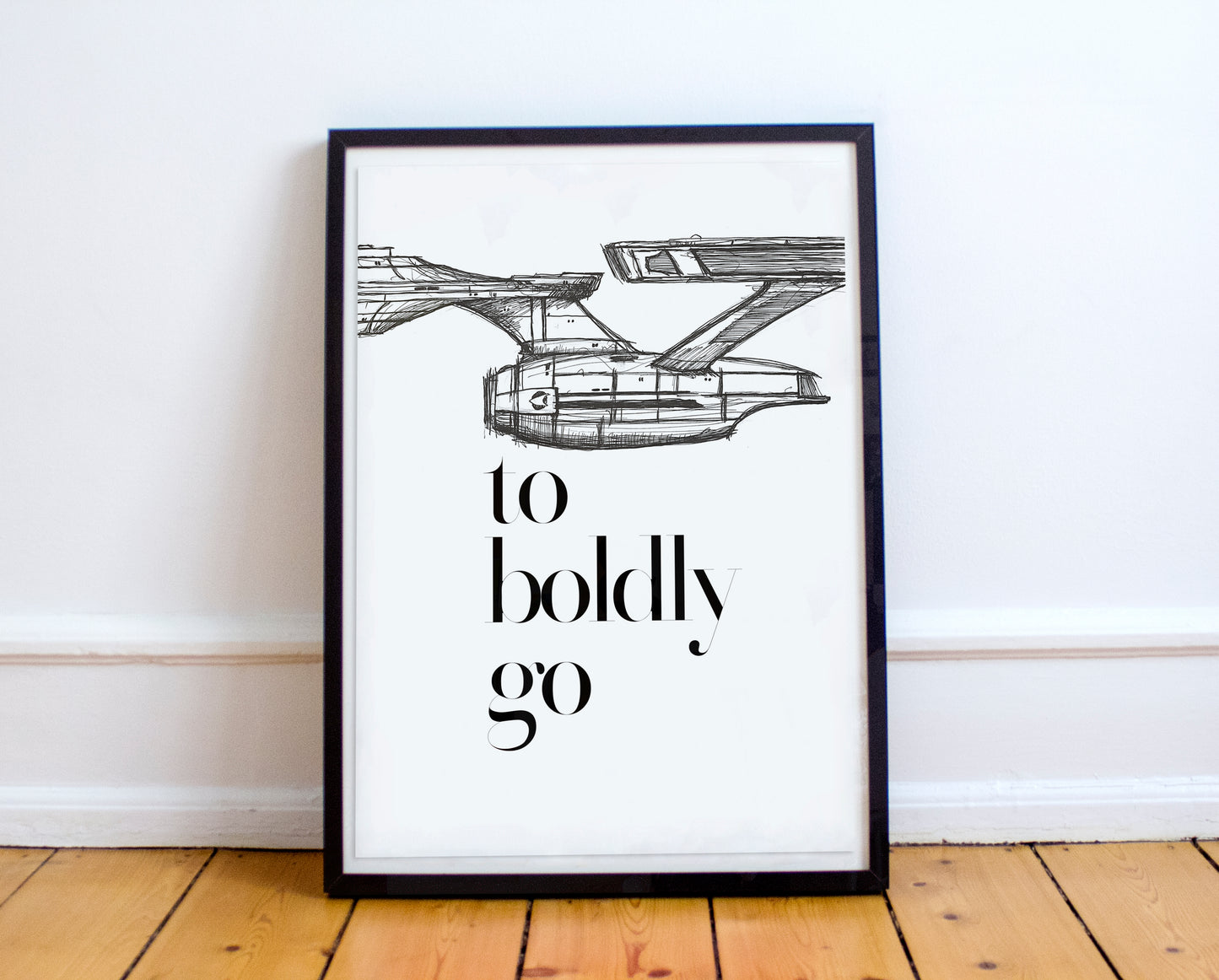 Star Trek Boldly Go Poster V.2 - USS Enterprise