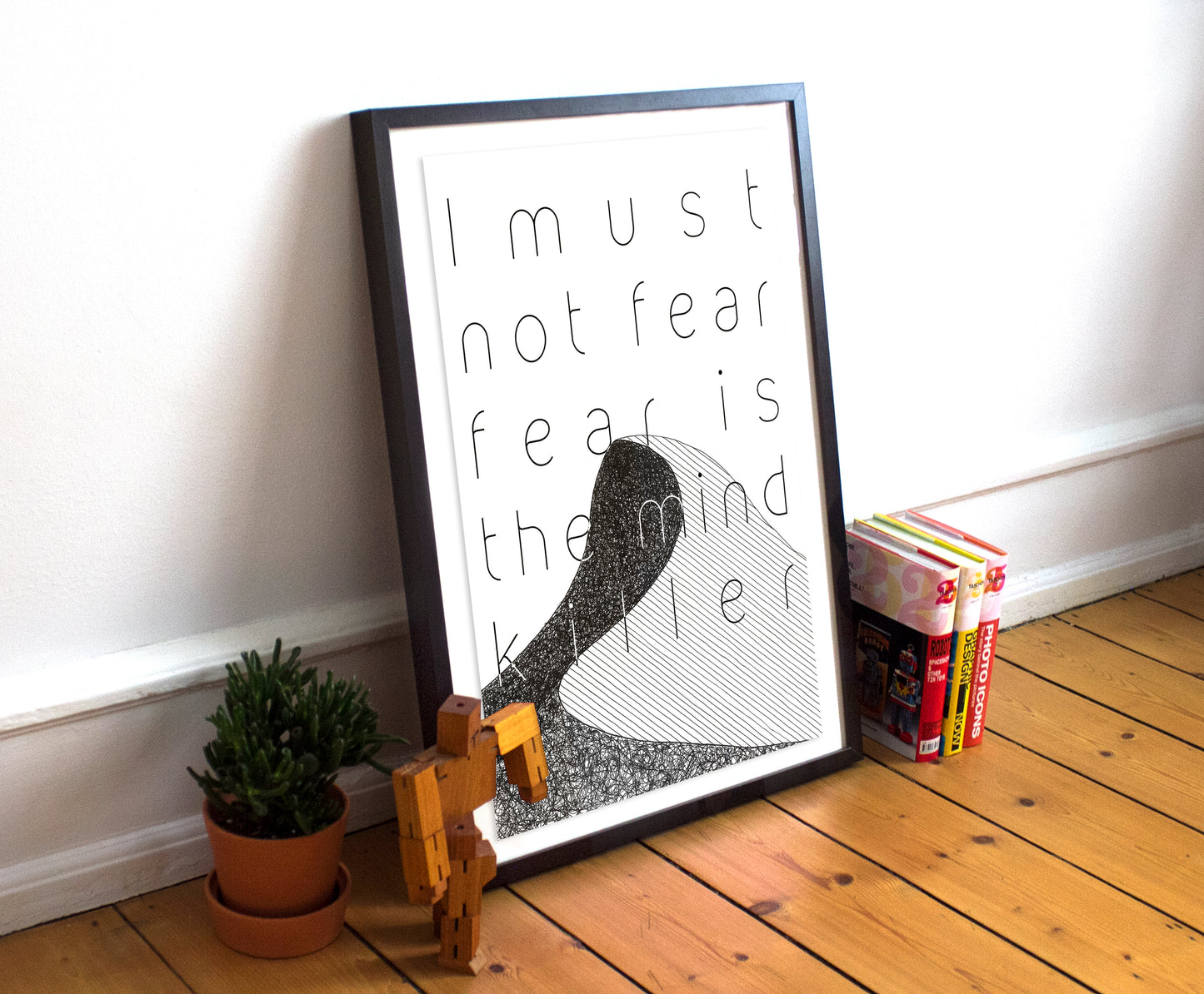 Fear Is The Mind-Killer -3 -Litany-Dune Quote Poster-Frank Herbert