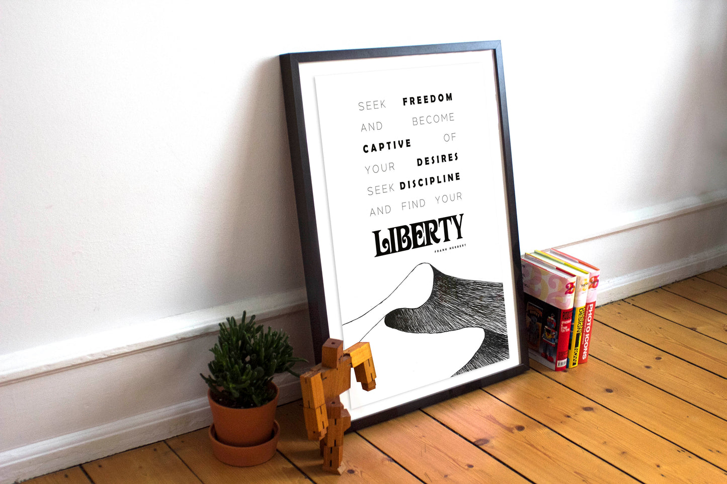 Dune Quote Poster - Frank Herbert - Find Your Liberty