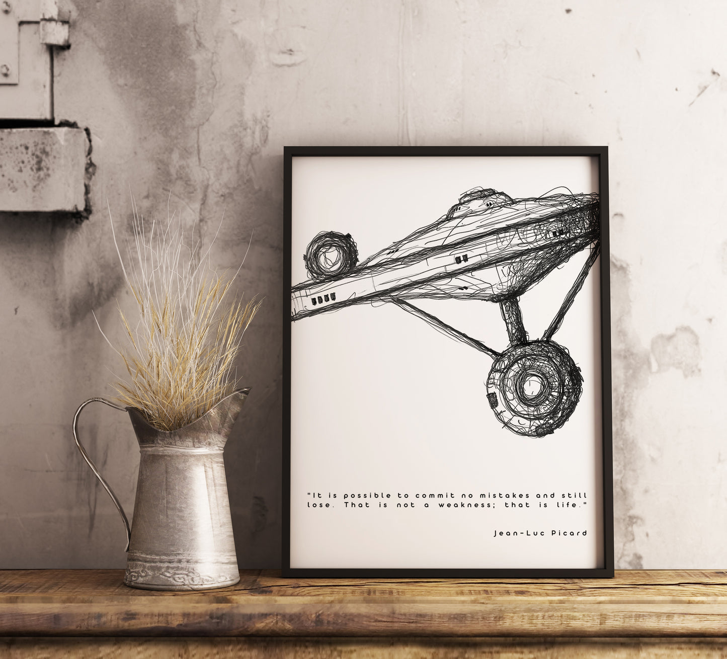 Star Trek Quote Poster - Vers.2 - To boldly go where no one has gone before! - Enterprise