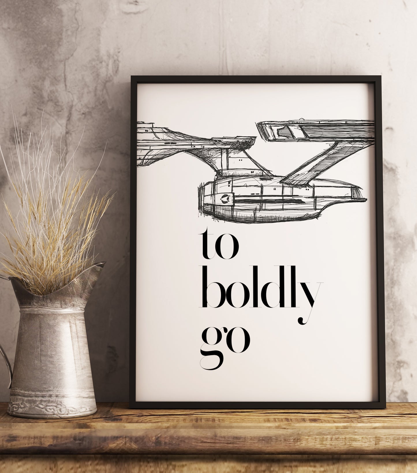 Star Trek Boldly Go Poster V.2 - USS Enterprise