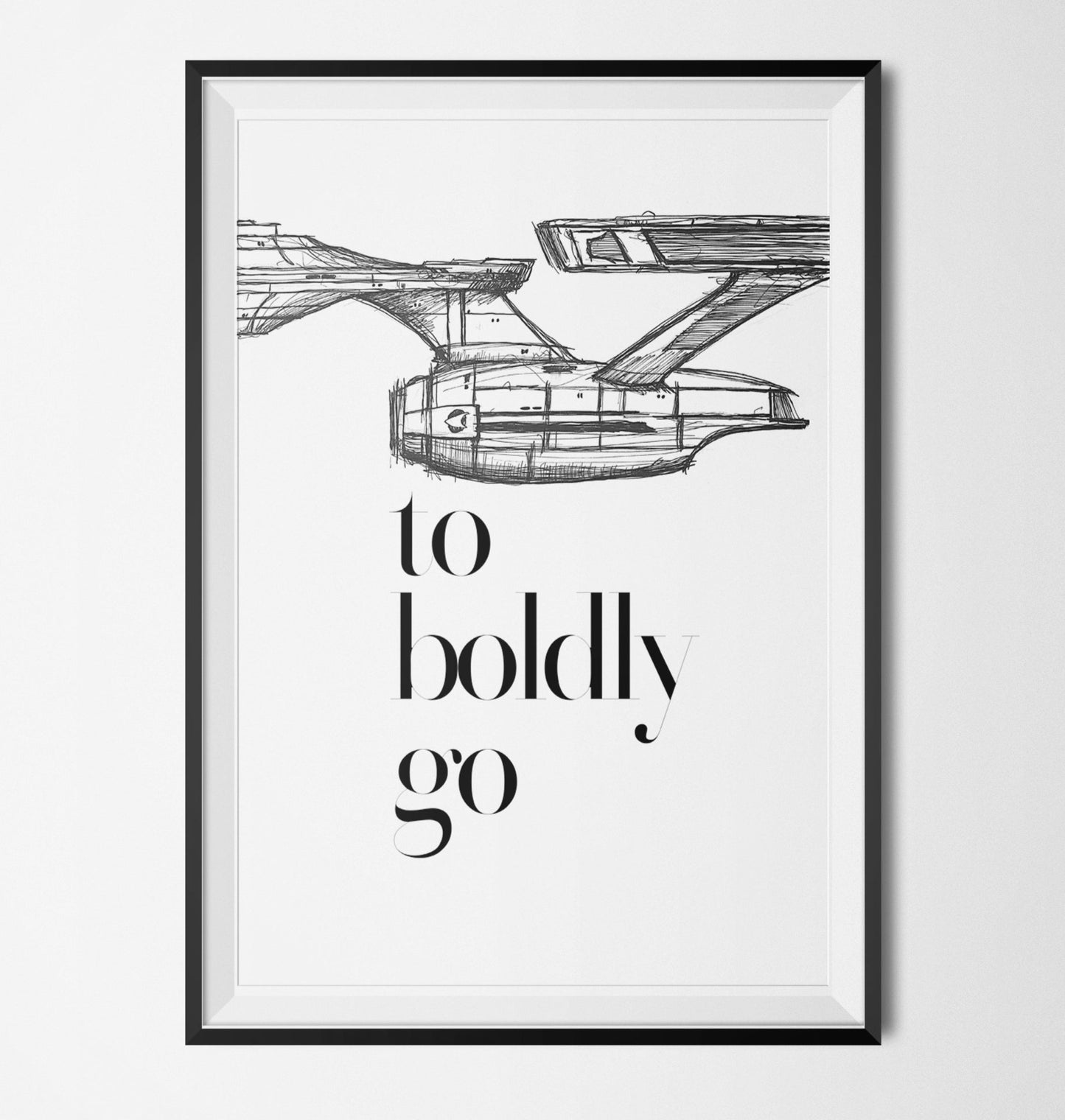 Star Trek Boldly Go Poster V.2 - USS Enterprise