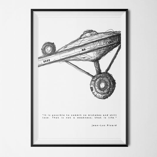 Star Trek Quote Poster - Vers.2 - To boldly go where no one has gone before! - Enterprise