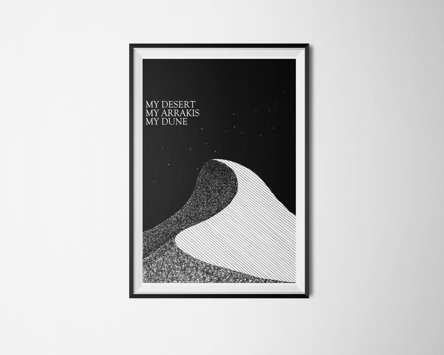 My Desert My Arrakis My Dune - Dune Poster - Frank Herbert Quote Print