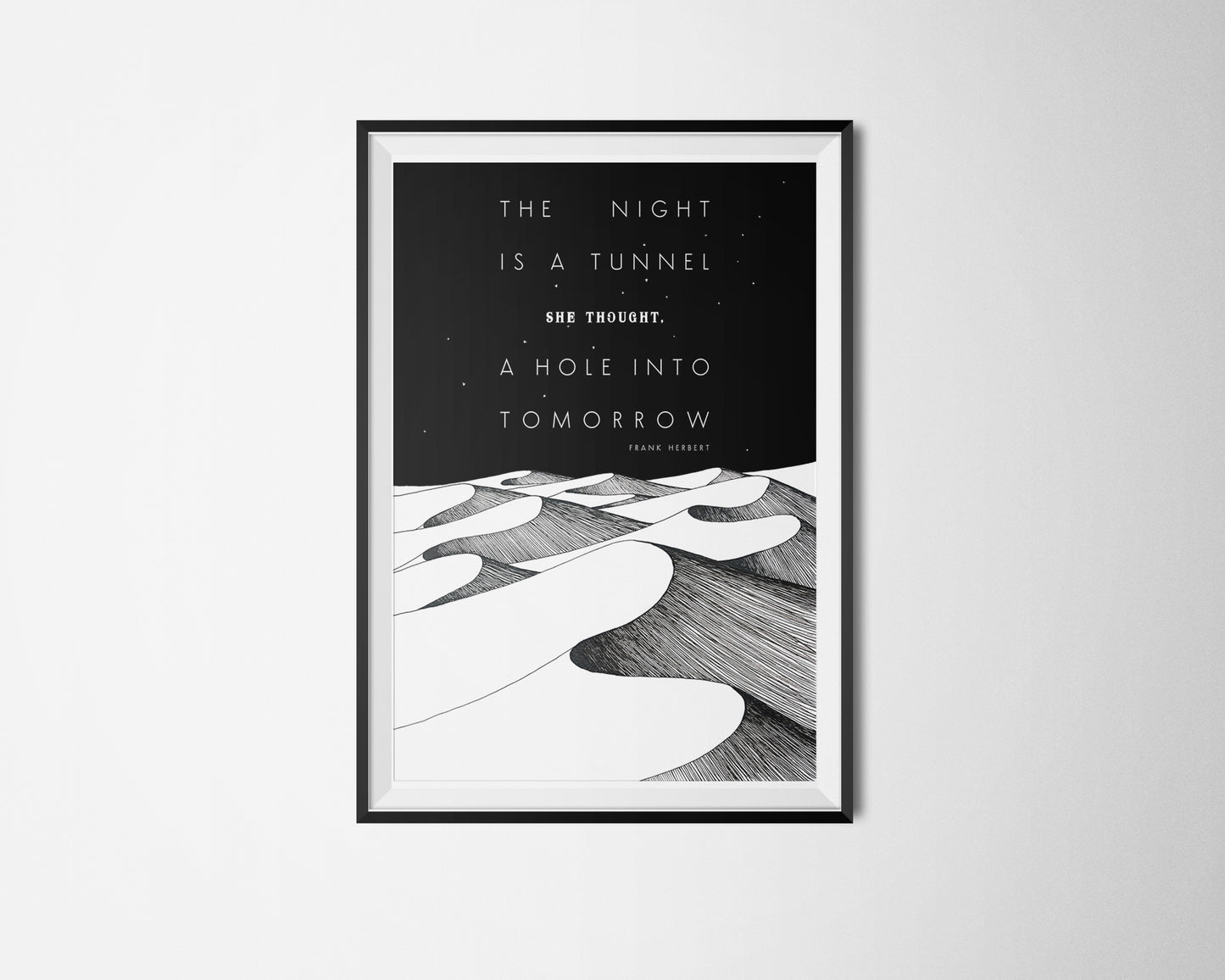 Dune Quote Poster, Frank Herbert, Science FictionPoster, Lady Jessica Quote