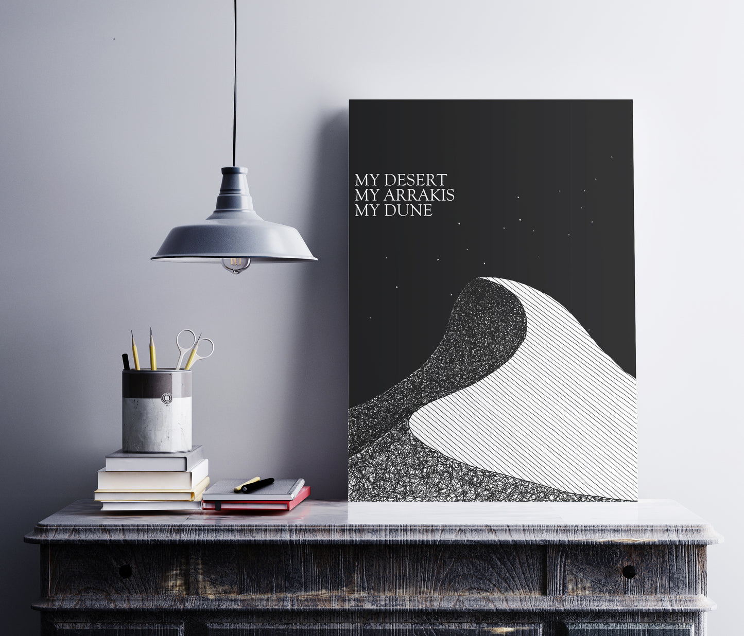 My Desert My Arrakis My Dune - Dune Poster - Frank Herbert Quote Print