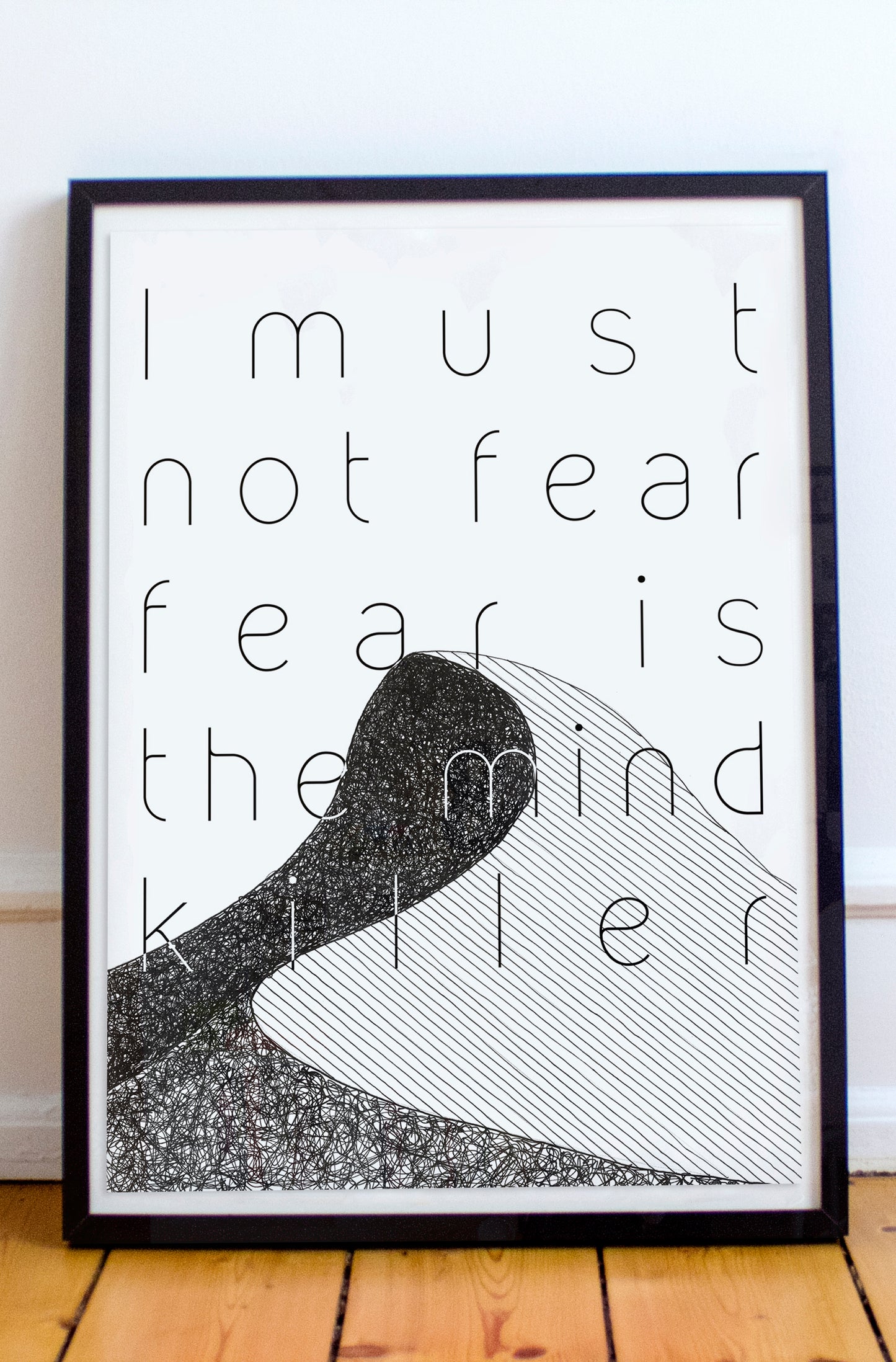 Fear Is The Mind-Killer -3 -Litany-Dune Quote Poster-Frank Herbert