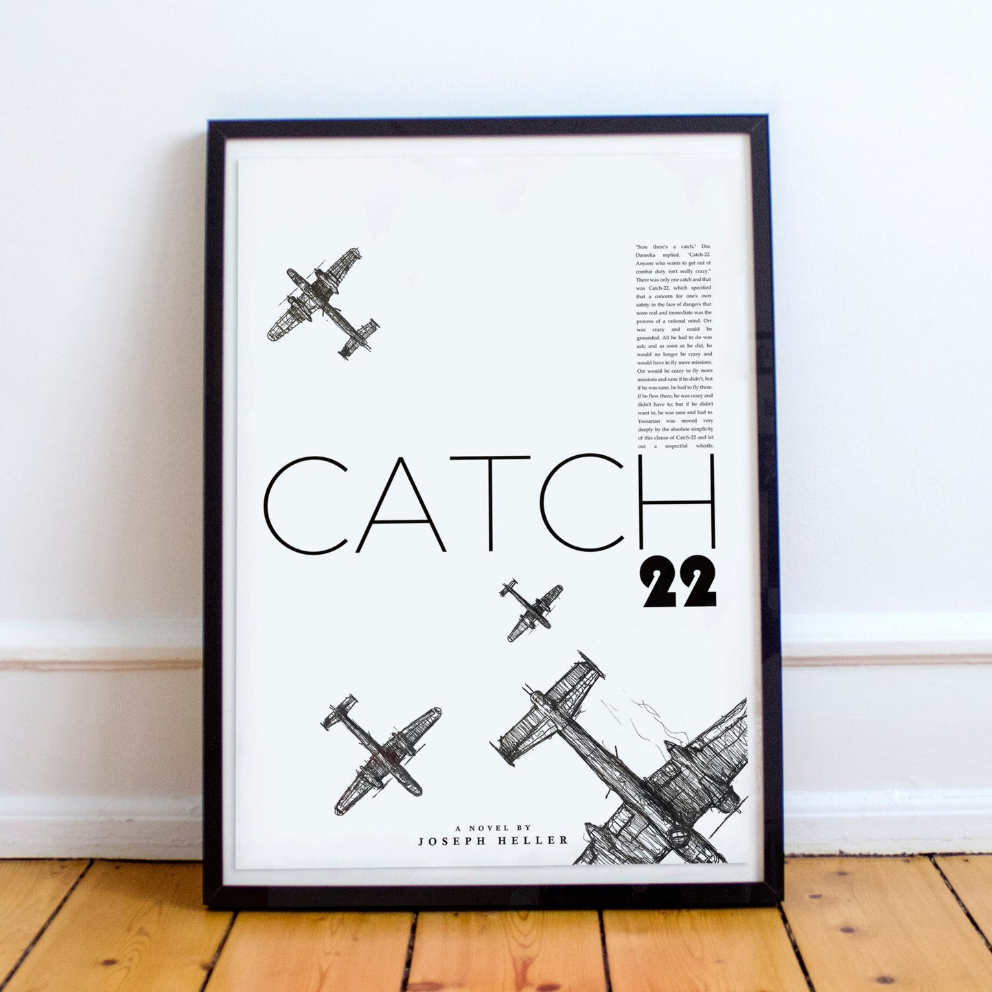 Catch 22 Joseph Heller - Book - Minimalist Movie Poster