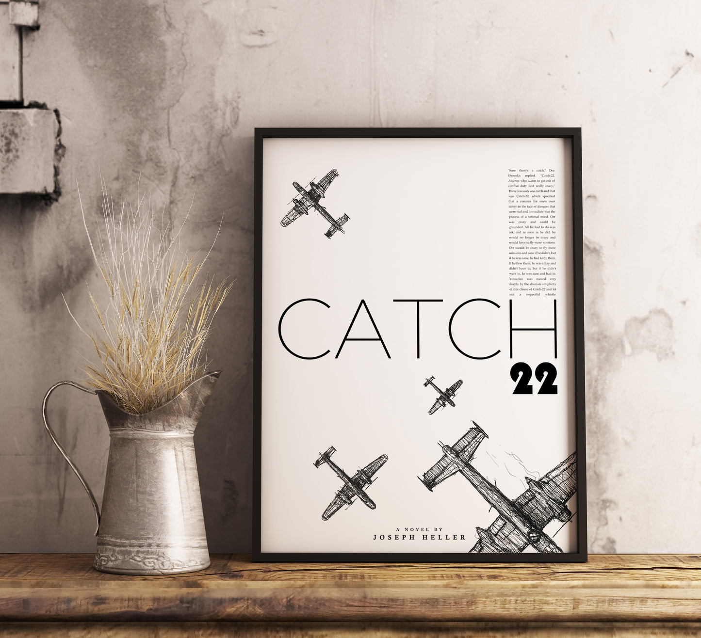 Catch 22 Joseph Heller - Book - Minimalist Movie Poster