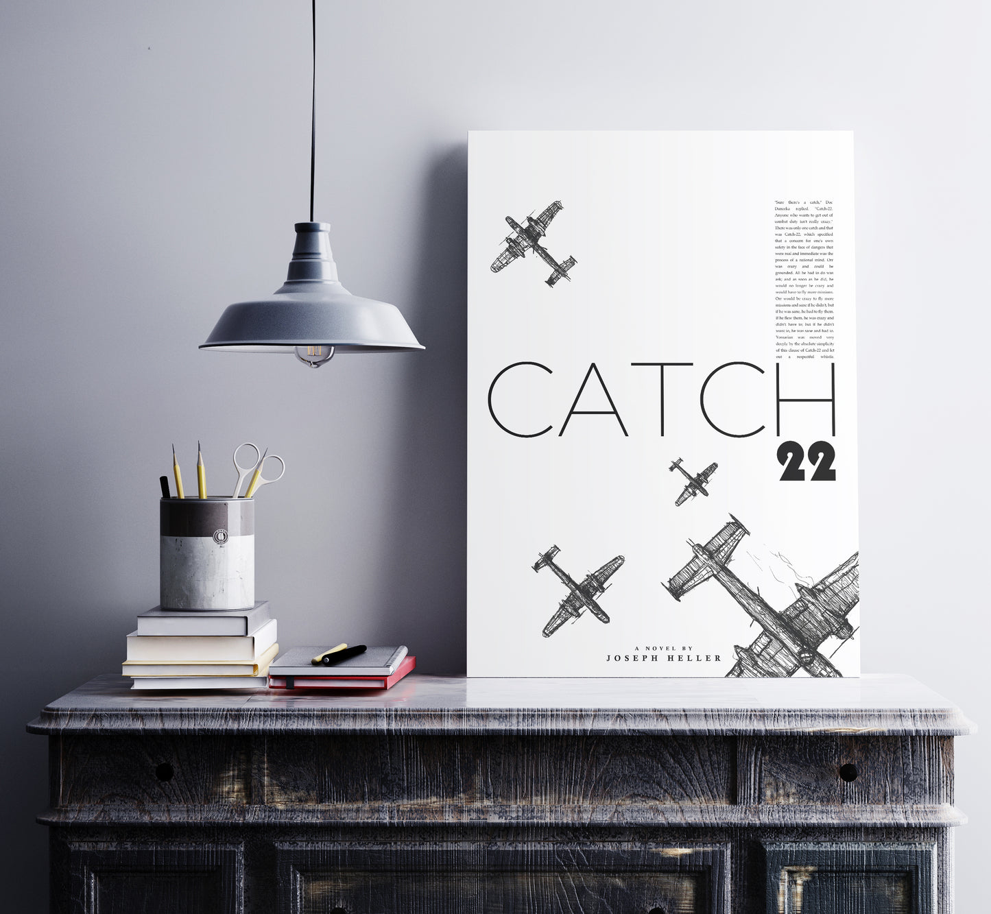 Catch 22 Joseph Heller - Book - Minimalist Movie Poster
